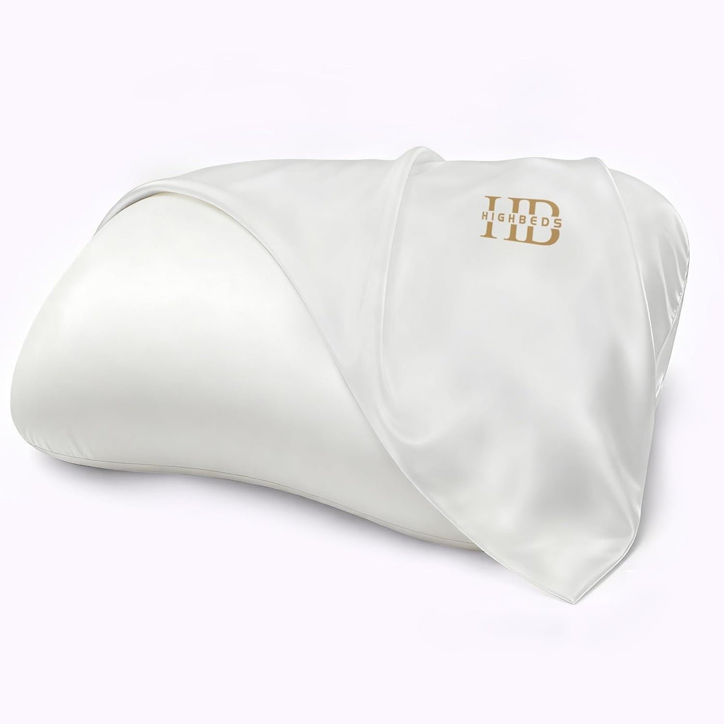 HighBeds Funda de almohada cervical para cuello blanco, paquete de 2