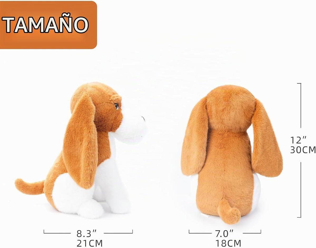 WEIGEDU Beagle - Juguete de peluche, 12 pulgadas | Lindo cachorro s...