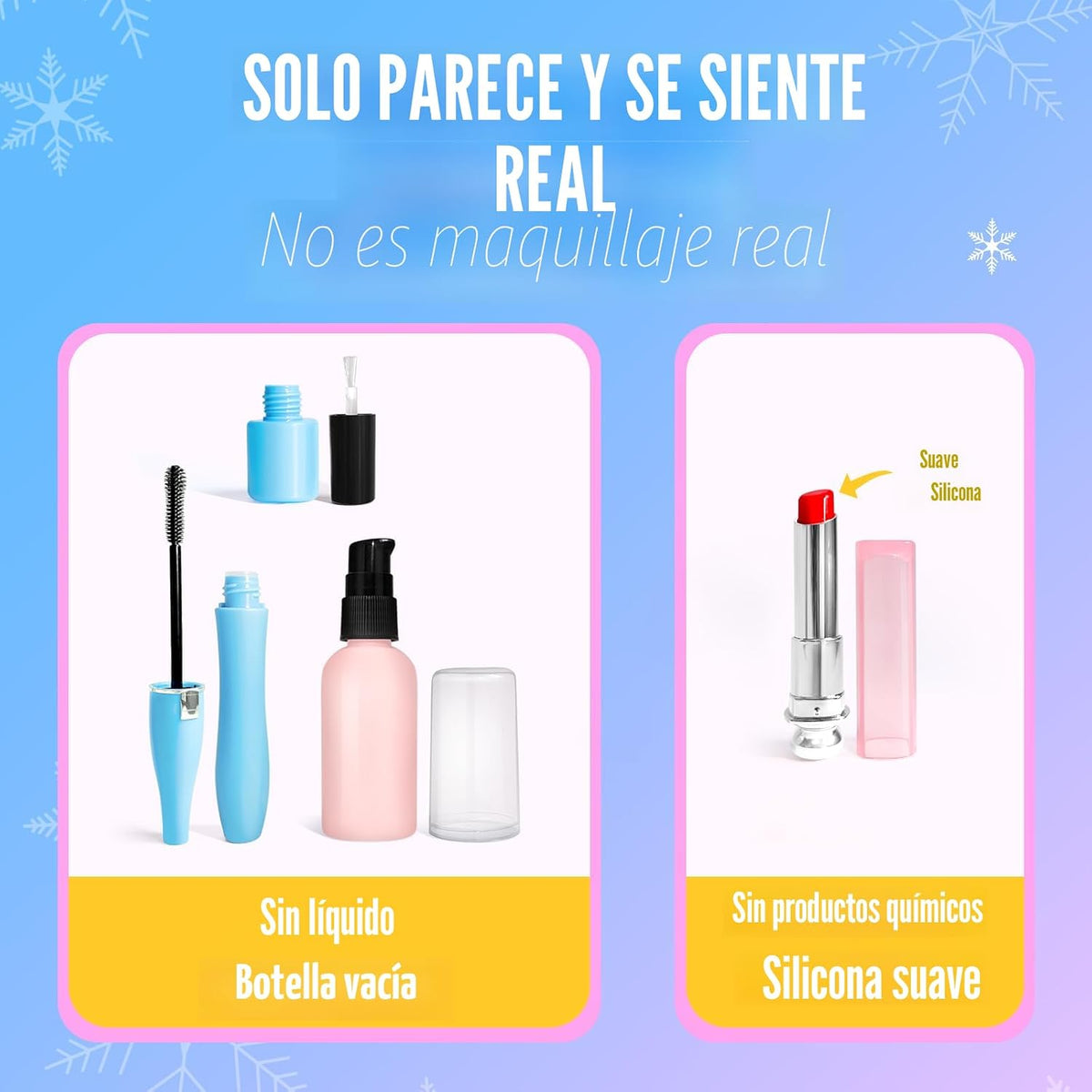 Frozen Kids - Maquillaje falso para niñas pequeñas de 3-5, 4, 6, 5-...