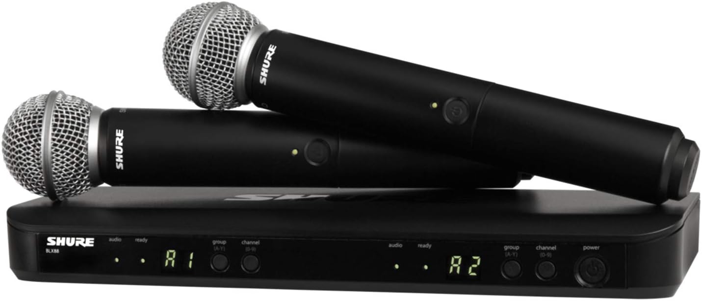 Sistema de micrófono inalámbrico Shure BLX288\/SM58 - Vida de bater...