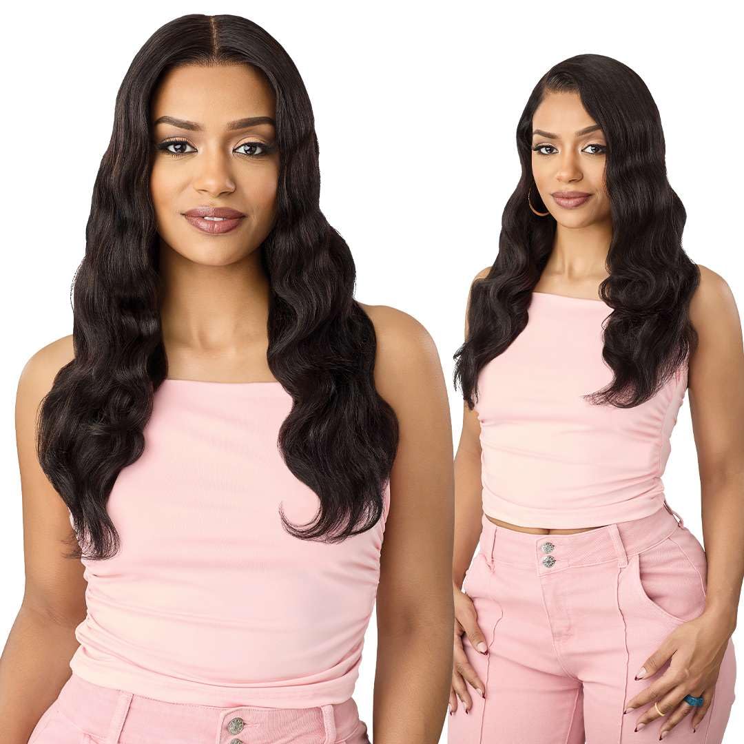 Outre Sugar Punch - Peluca de cabello humano frontal de encaje de 1...