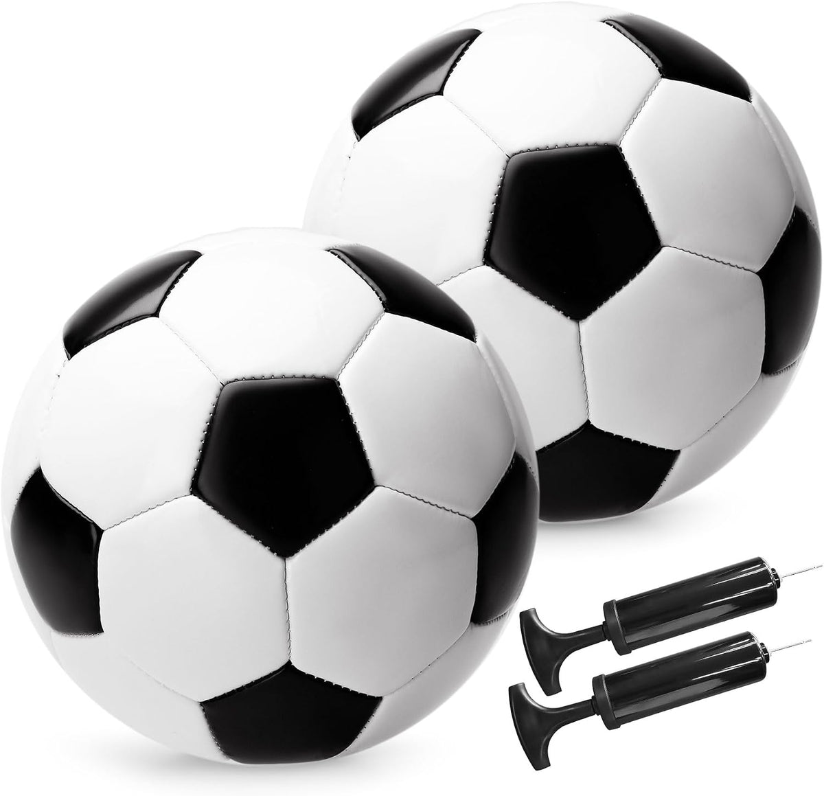 Richball Paquete de 2 pelotas de fútbol para niños pequeños, tamaño...