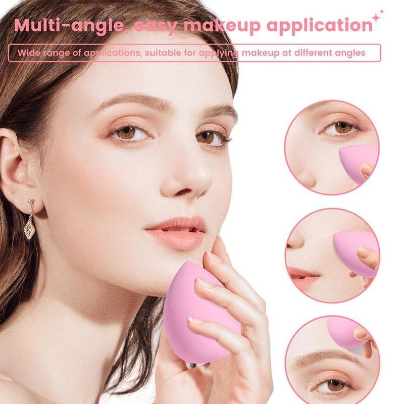 KUORYZAL Set de brochas de maquillaje rosa profesional de 56 piezas...
