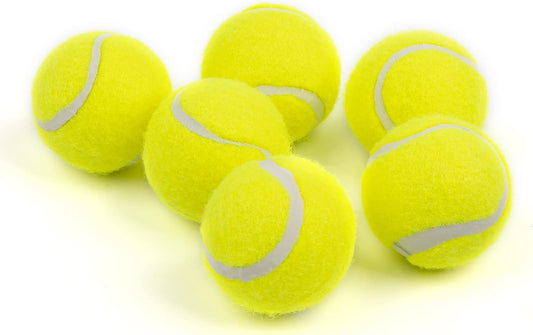 Pet Prime Pelota de tenis de juguete para perros, paquete de 6, 2 p...
