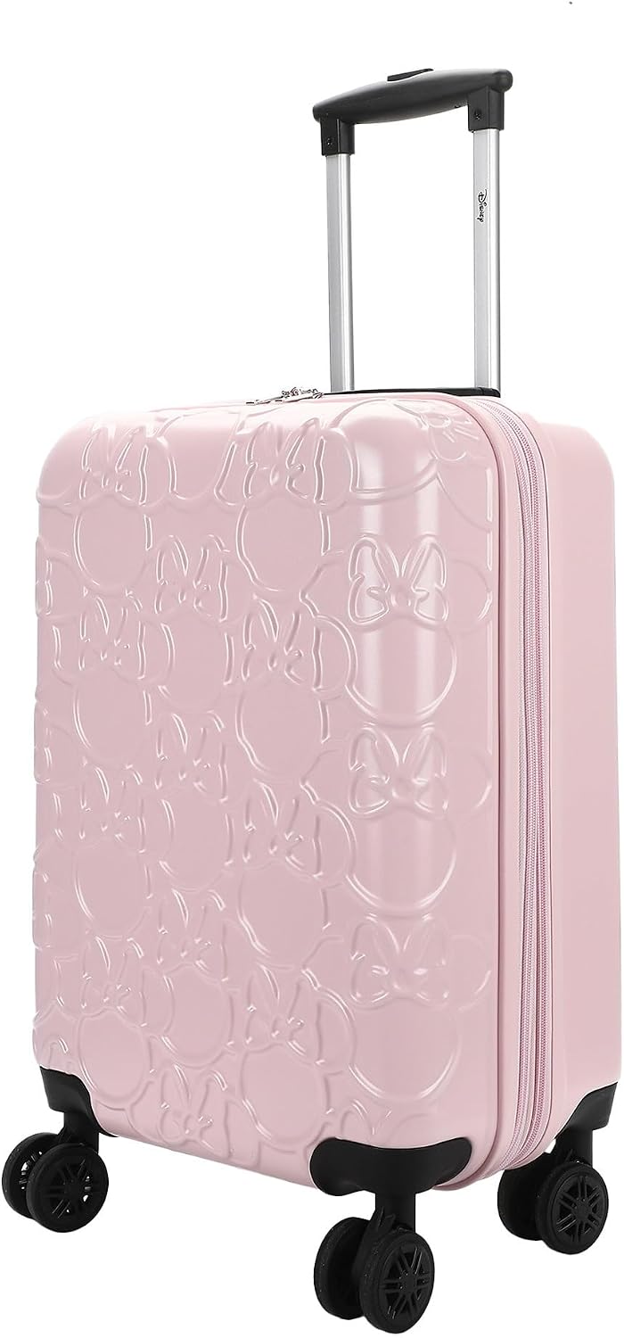 Bioworld Equipaje de mano rígido con ruedas, Minnie Mouse Classic M...