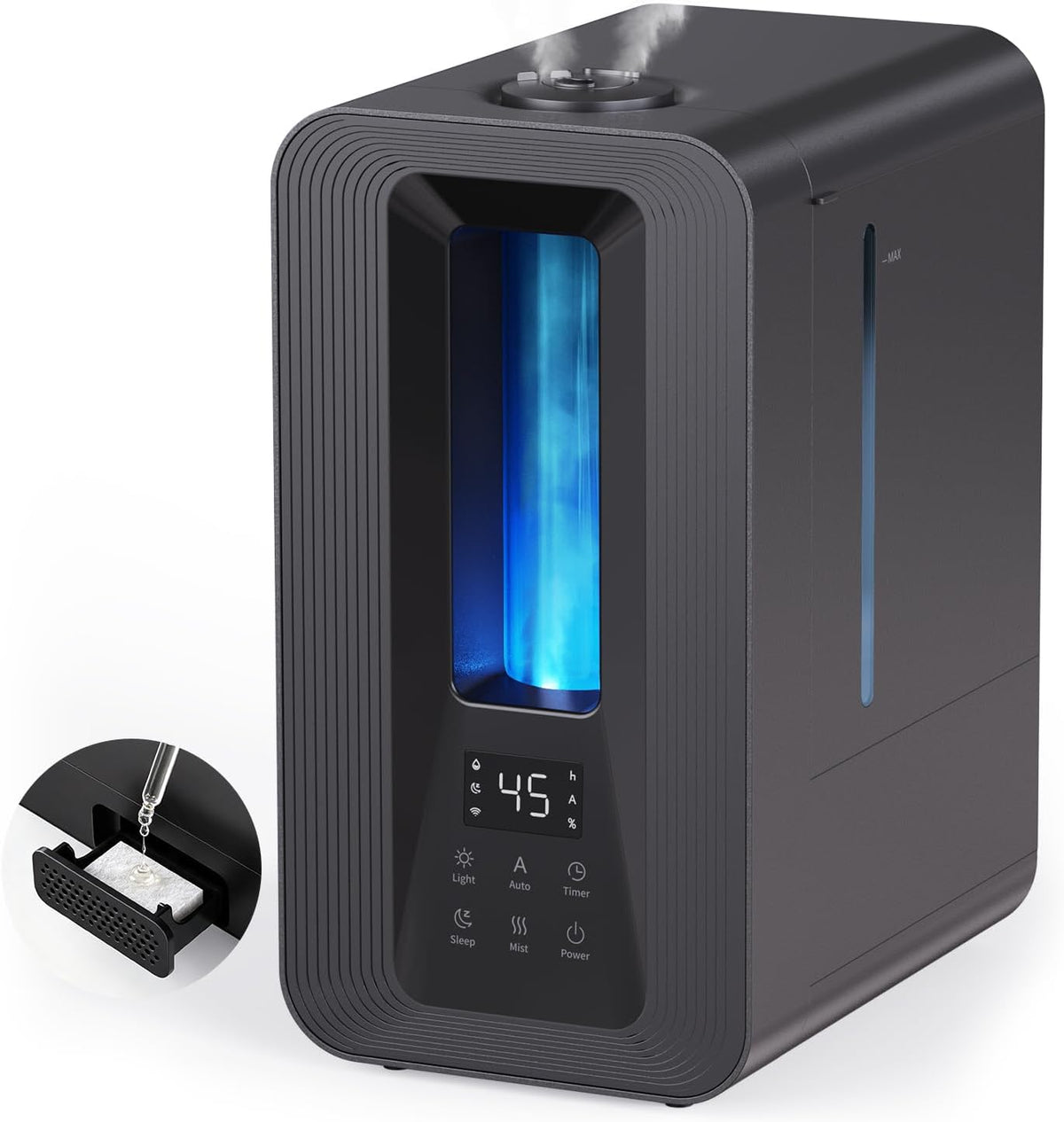 Breezome Humidificadores de 5L para dormitorio habitación grande Co...