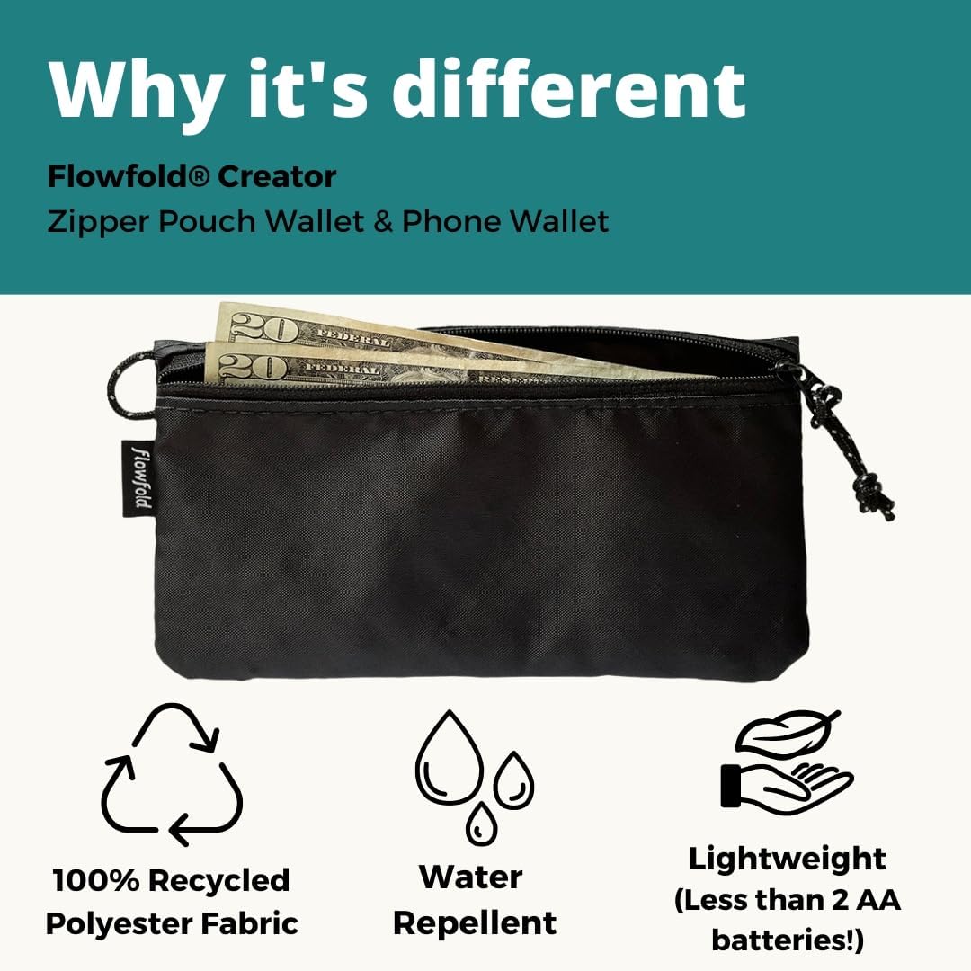 Flowfold Creator - Carteras con cremallera de material 100% recicla...