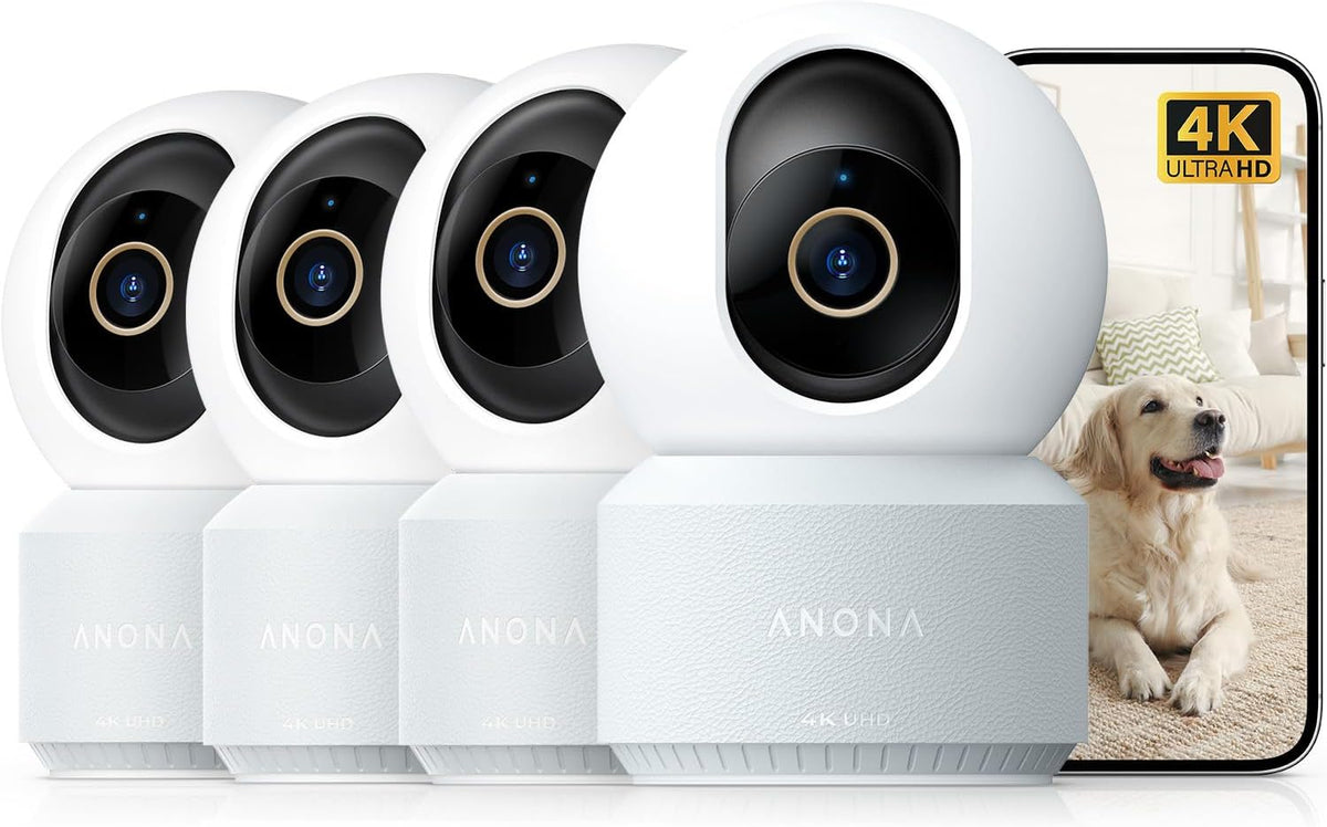 Anona Cámara interior 4K UHD, cámara de seguridad para mascotas\/pe...