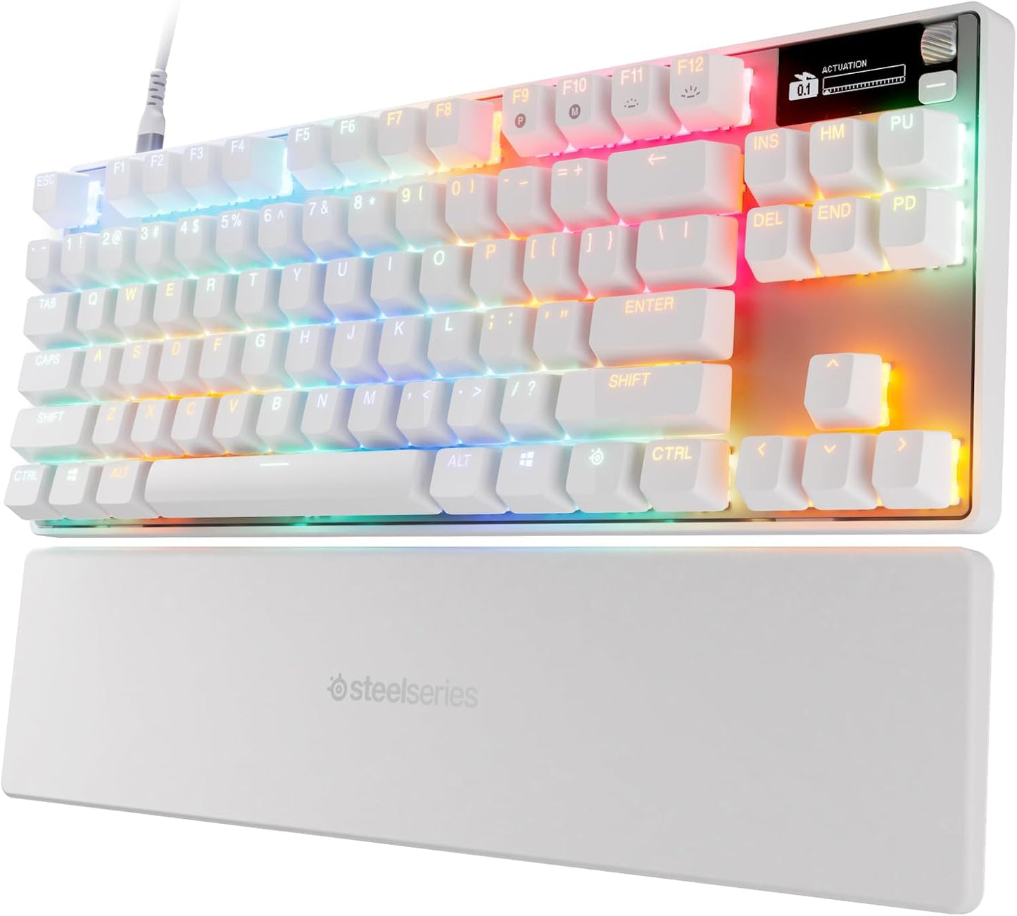 SteelSeries Apex Pro TKL Gen 3 White Interruptores OmniPoint 3.0 \u...