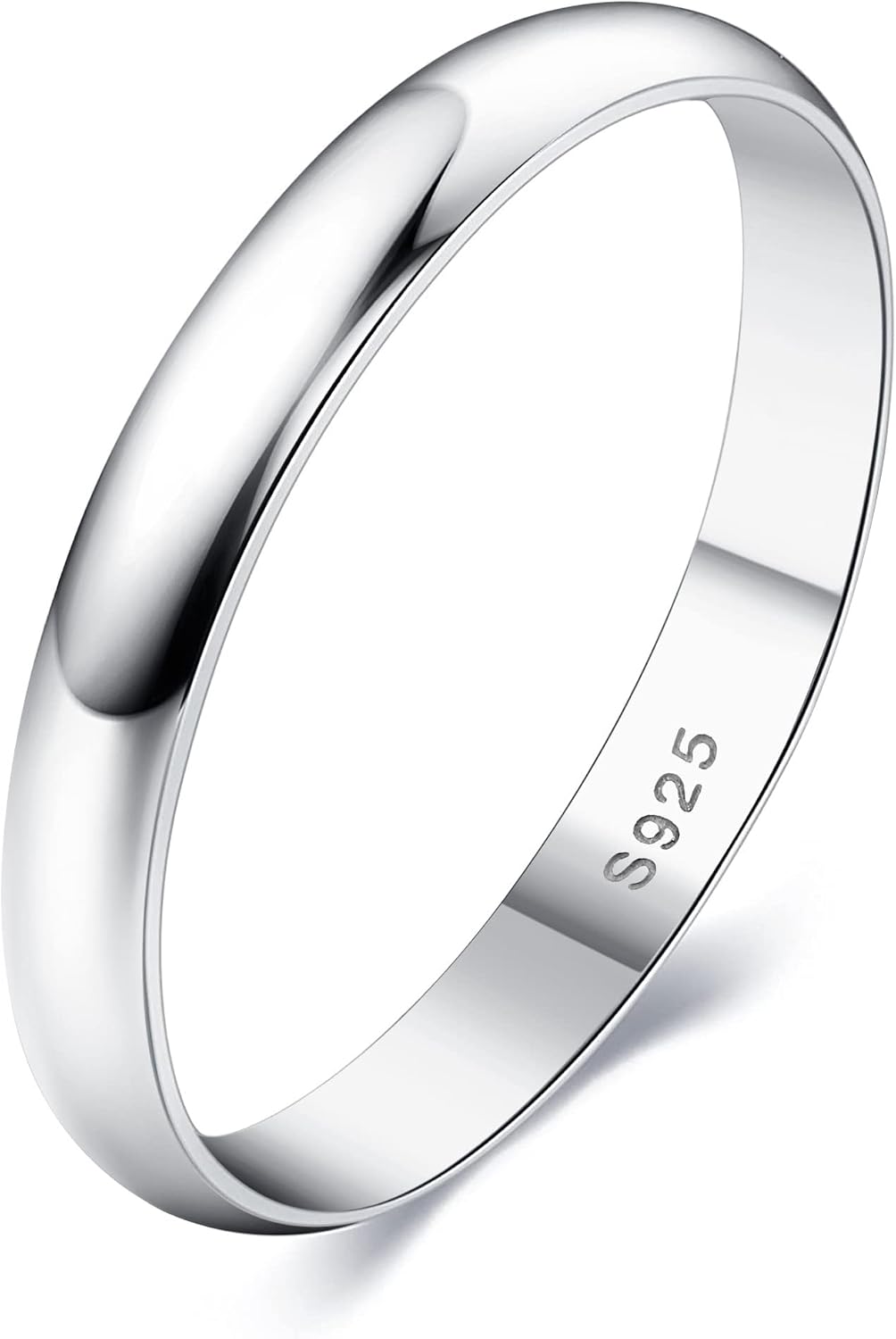 MILACOLATO Anillo de plata de ley 925 para mujeres y hombres, anill...
