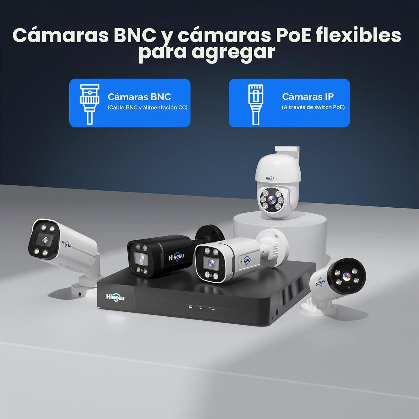 Hiseeu 16 Canales 4K DVR de Seguridad 8MP Grabador de Video Digital...