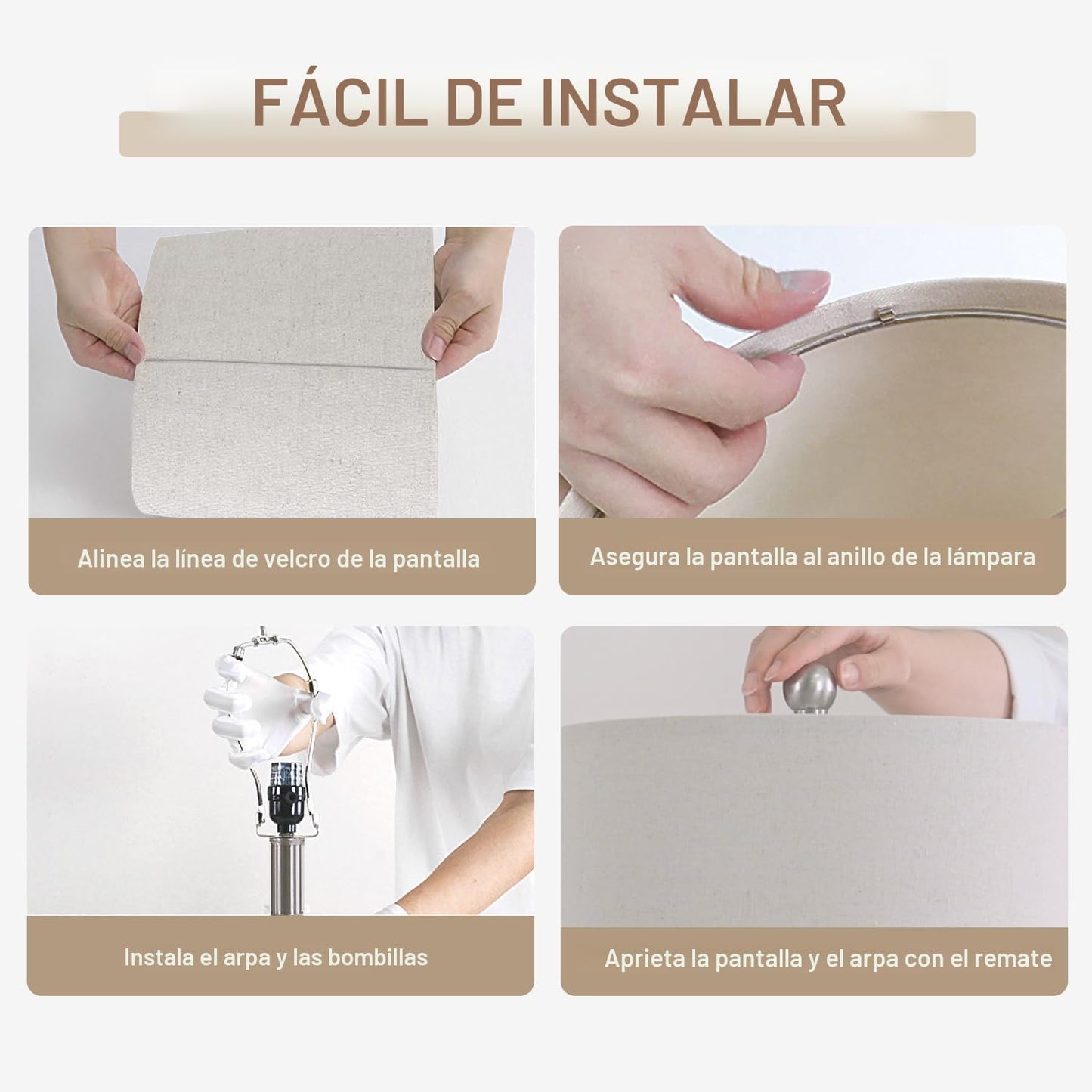 USumkky Lámpara de mesa vintage de cerámica de 24 pulgadas con cabl...