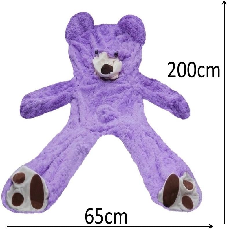 Funda de oso de peluche gigante de 6.5 pies, traje de disfraz de os...