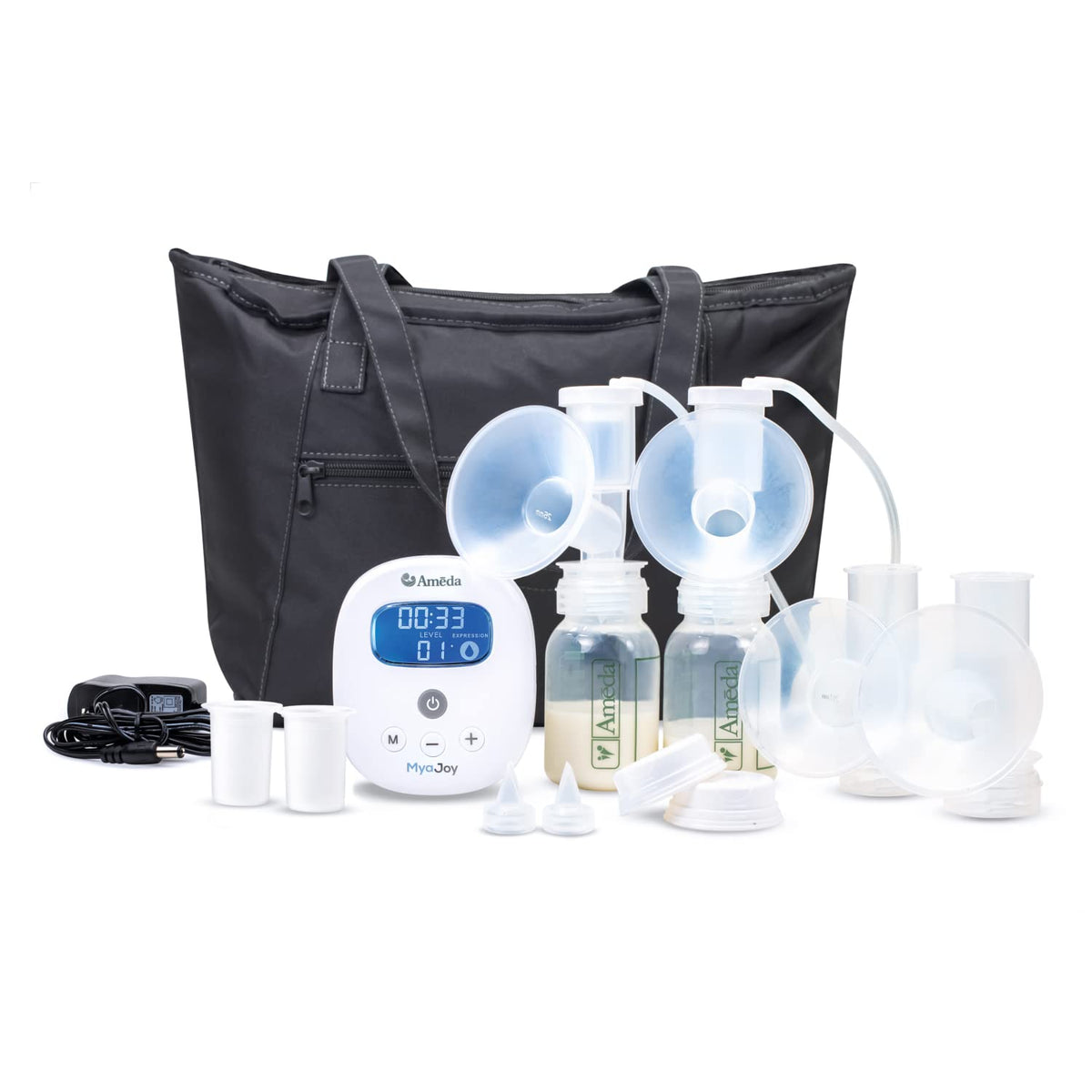 Ameda MYA Joy Extractor de leche eléctrico doble portátil + extract...