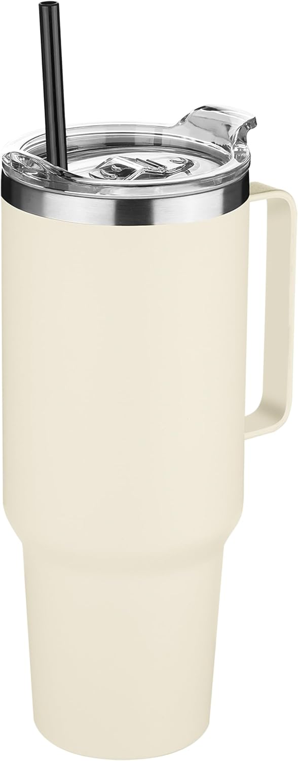 HASLE OUTFITTERS Vaso de 40 onzas de acero inoxidable con asa, vaso...