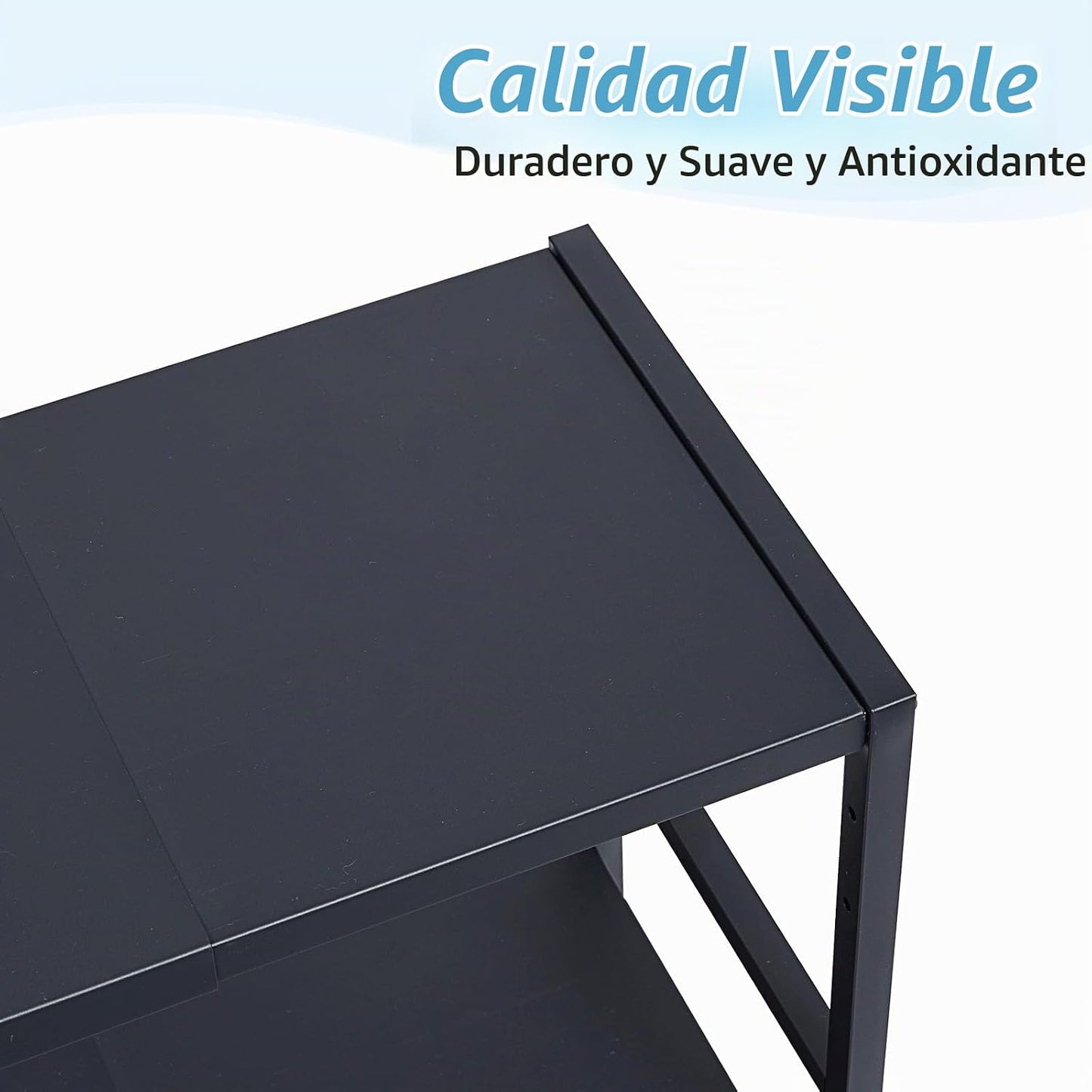 Estantes de almacenamiento de metal expandibles de 2 niveles, estan...