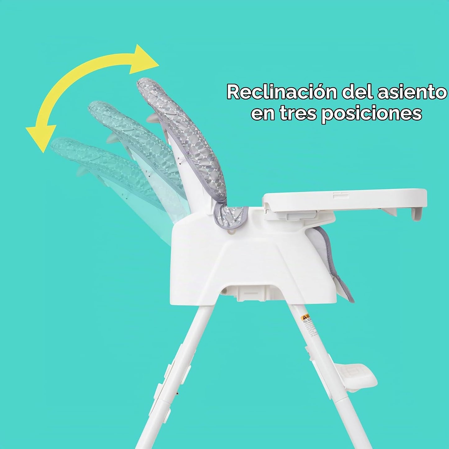 Baby Trend Adapt - Silla alta 4 en 1 a silla infantil, color gris r...
