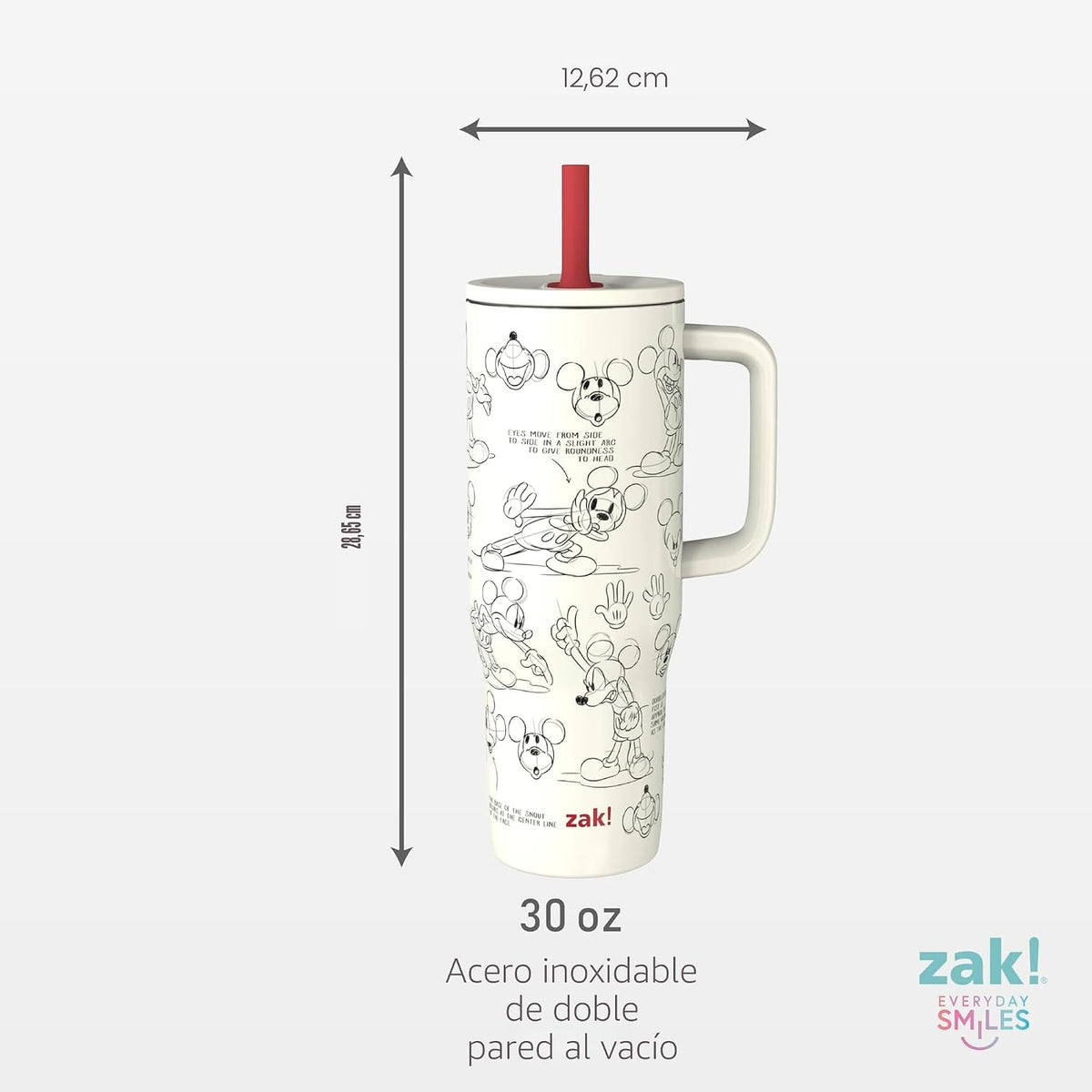 Zak Designs Disney Sutton Taza de viaje para llevar contigo, de 30...