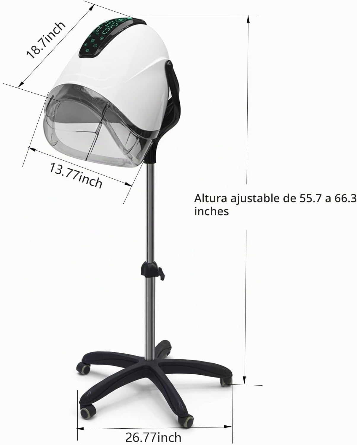 Salon Professional Stand Up Secador de pelo con capucha, secador de...