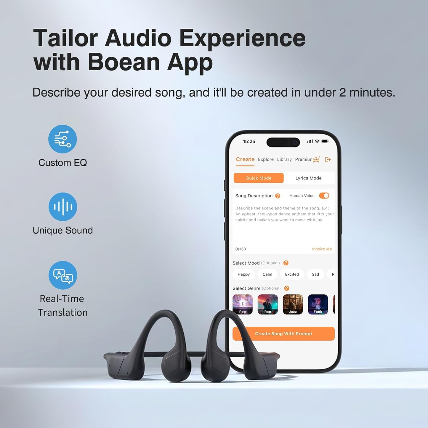 CXK Auriculares de conducción ósea IPX8 Auriculares de natación | A...