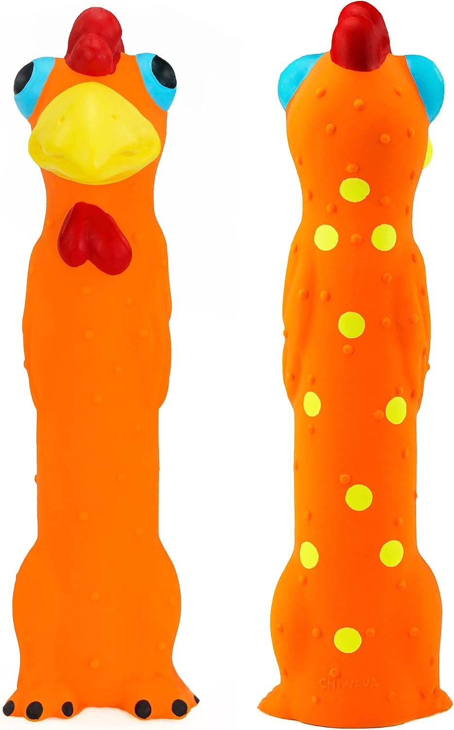 CHIWAVA Juguete de látex chirriante de 9 pulgadas para perros media...