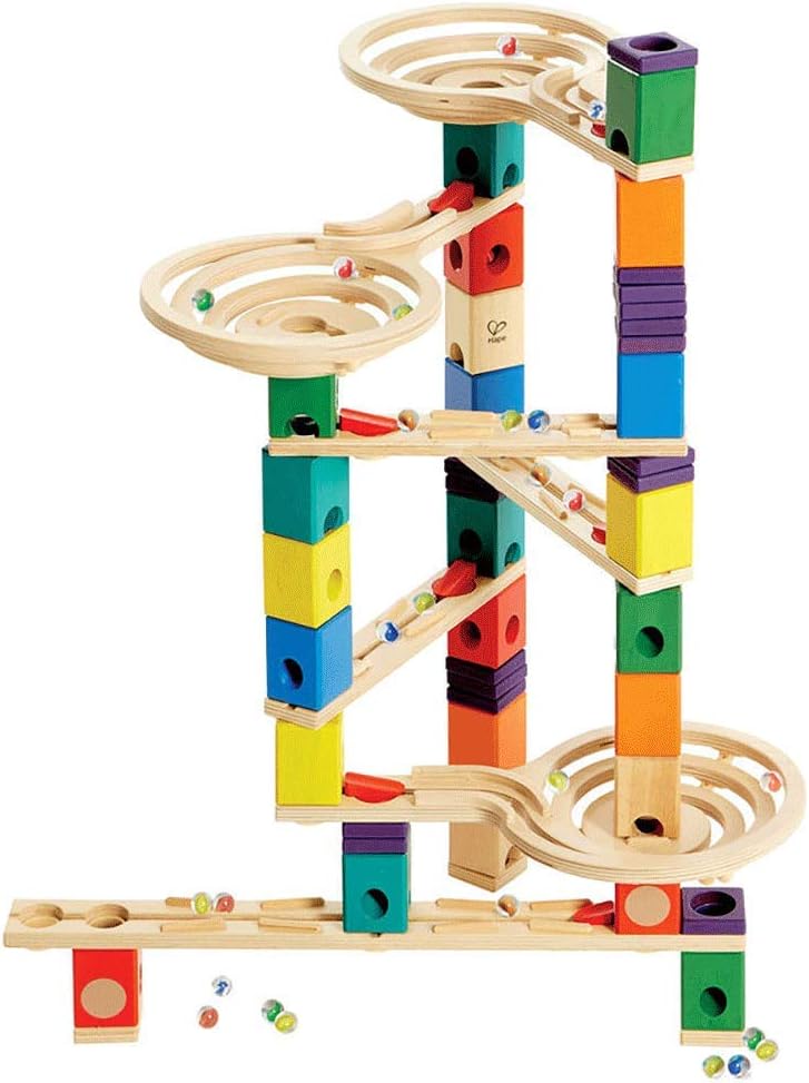 Hape Quadrilla de madera con pista de mármol Vertigo - Construcción...