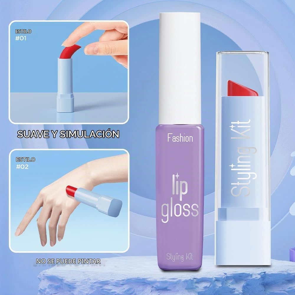 Kit de maquillaje de juguete para niñas, juego de cosméticos de 11...
