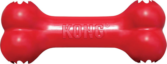 KONG Goodie Bone - Hueso de perro clásico de goma natural duradero,...