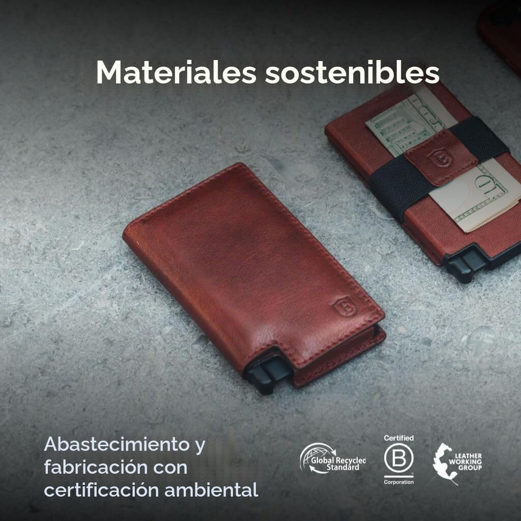 Ekster Parliament - Cartera de cuero, con bloqueo RFID, acceso rápi...