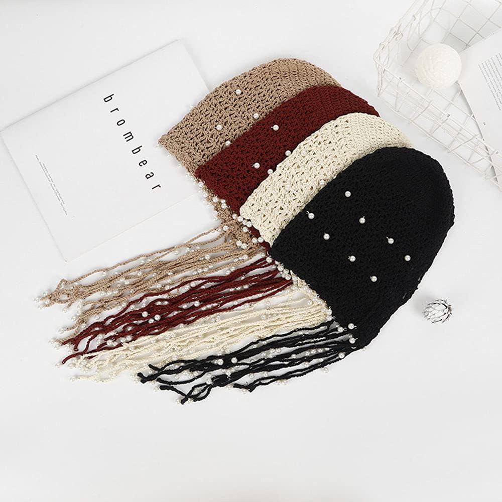Maxpetus Sombreros de ganchillo hechos a mano ashion Fascinating Be...