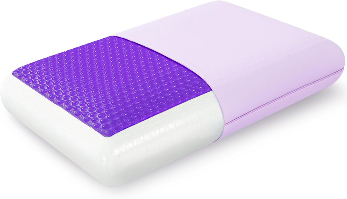 EGOHOME Almohada de espuma viscoelástica de gel refrescante, funda...
