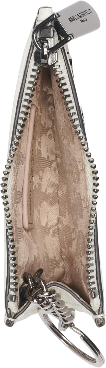 KARL LAGERFELD Paris Choupette - Tarjetero SLG con cremallera, colo...