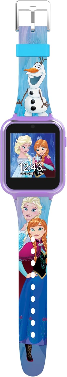 Accutime Reloj inteligente Disney Frozen para niños con cámara para...