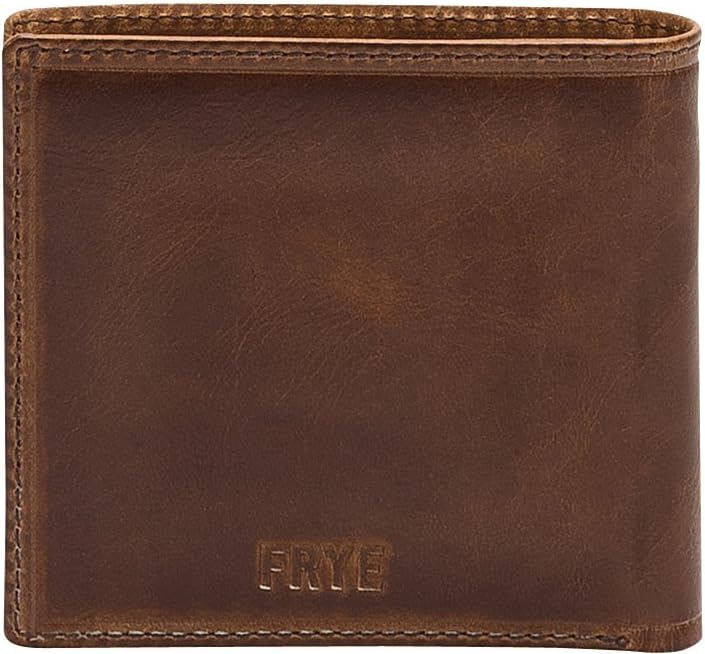 FRYE Billetera plegable antigua Logan para hombre