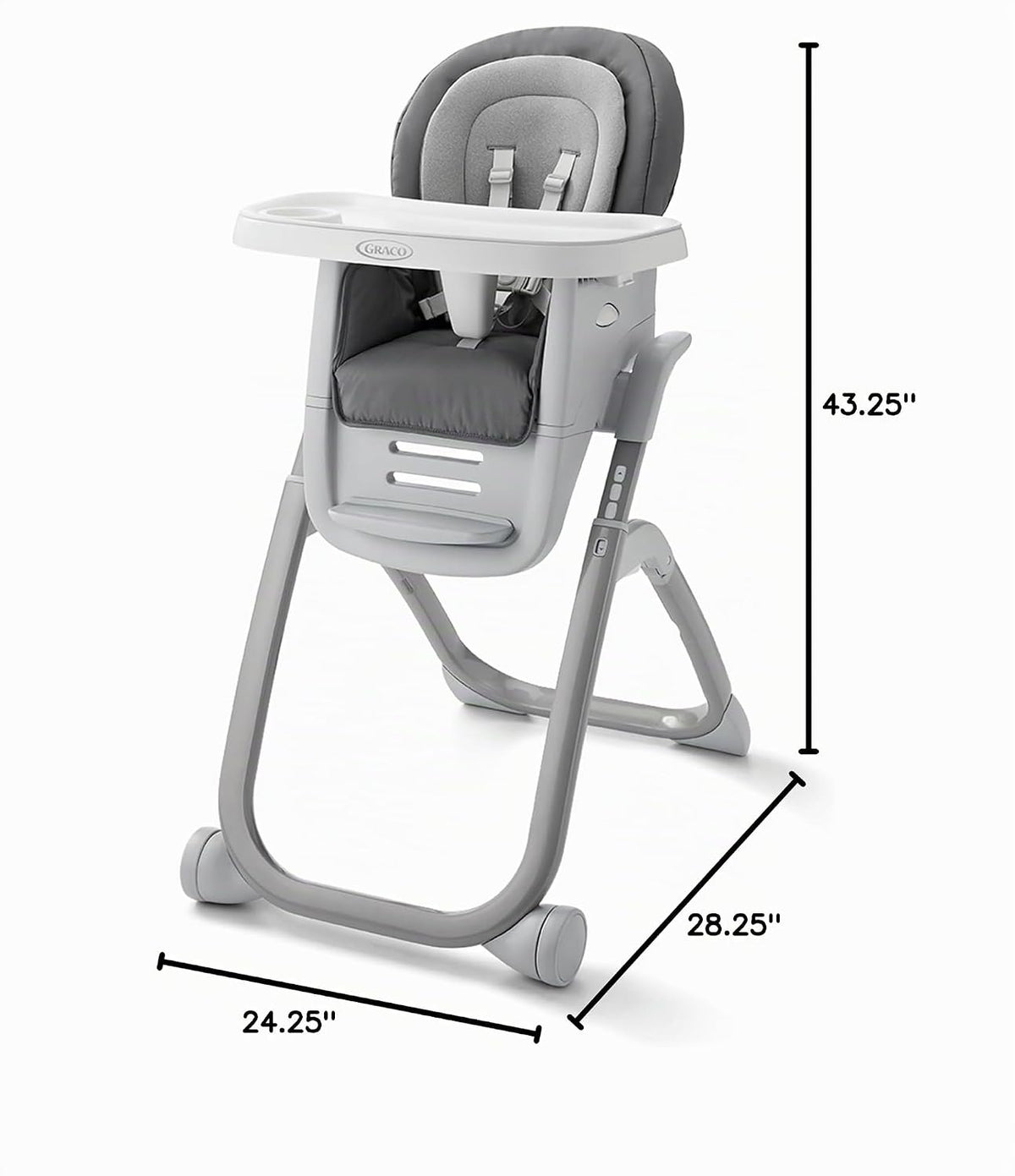 Graco DuoDiner DLX - Silla alta convertible 6 en 1, elevador de beb...