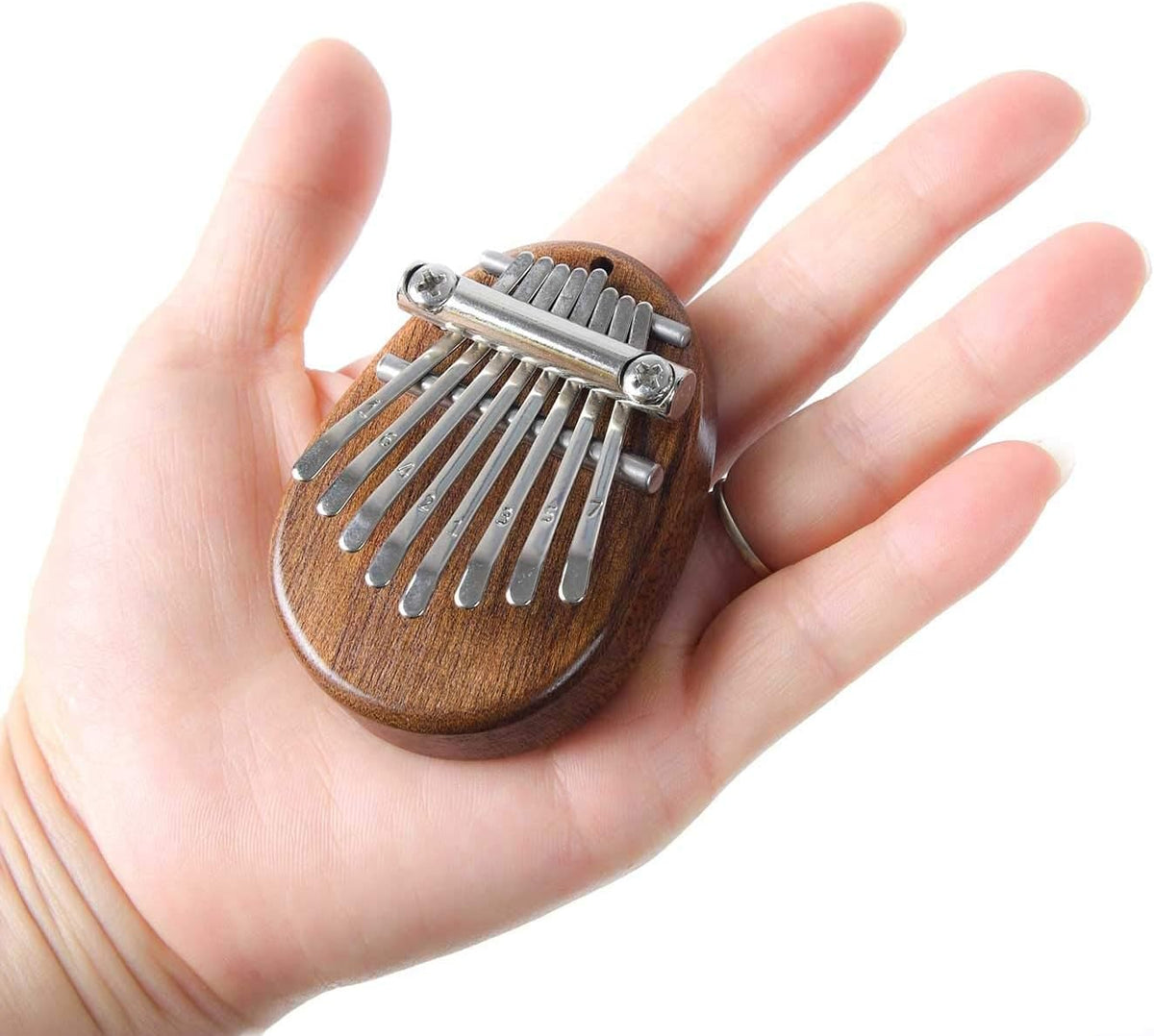 8 teclas mini kalimba exquisito dedo pulgar piano marimba musical b...