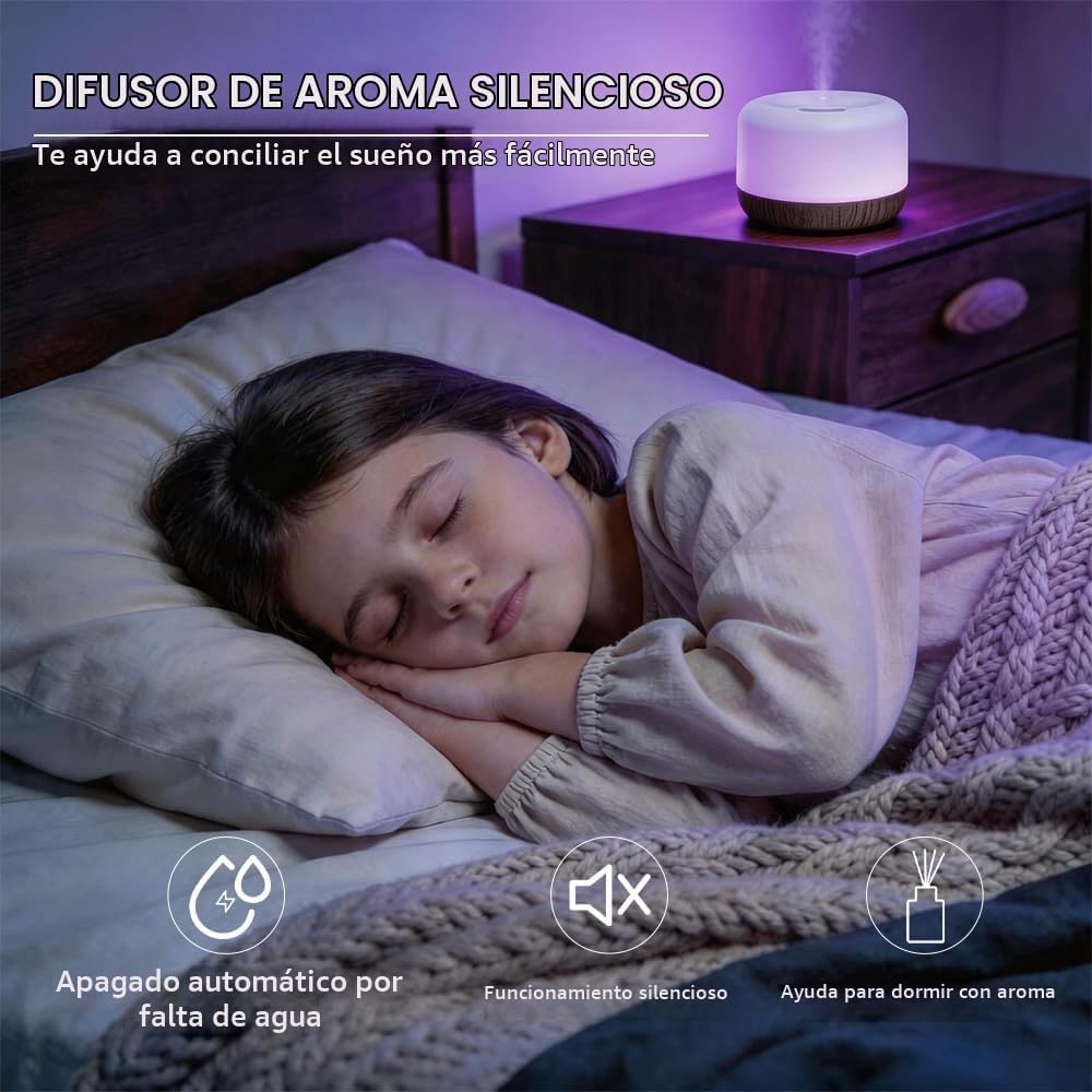 Difusor de aceite esencial, humidificador ultrasónico de niebla frí...