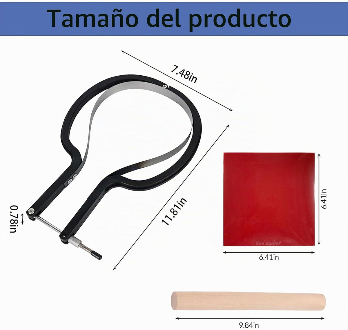 YzxQzxdron Kit de cortador de goma para tenis de mesa, diseño de cu...