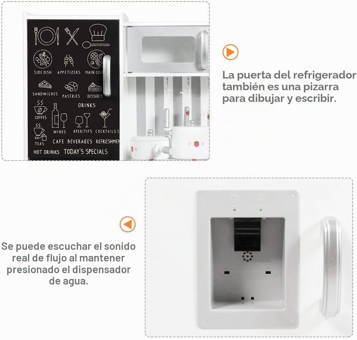 Costzon Juego de cocina de madera para niños, juego de simulación d...