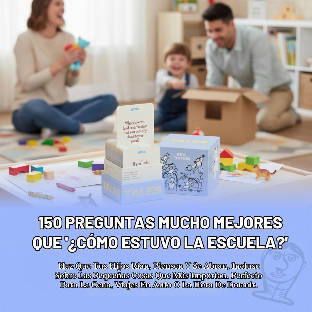 TALES Tarjetas de conversación, edición para niños, 150 unidades, d...