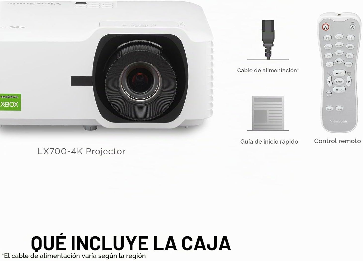 ViewSonic LX700-4K UHD Proyector Láser de 3500 Lúmenes Diseñado par...