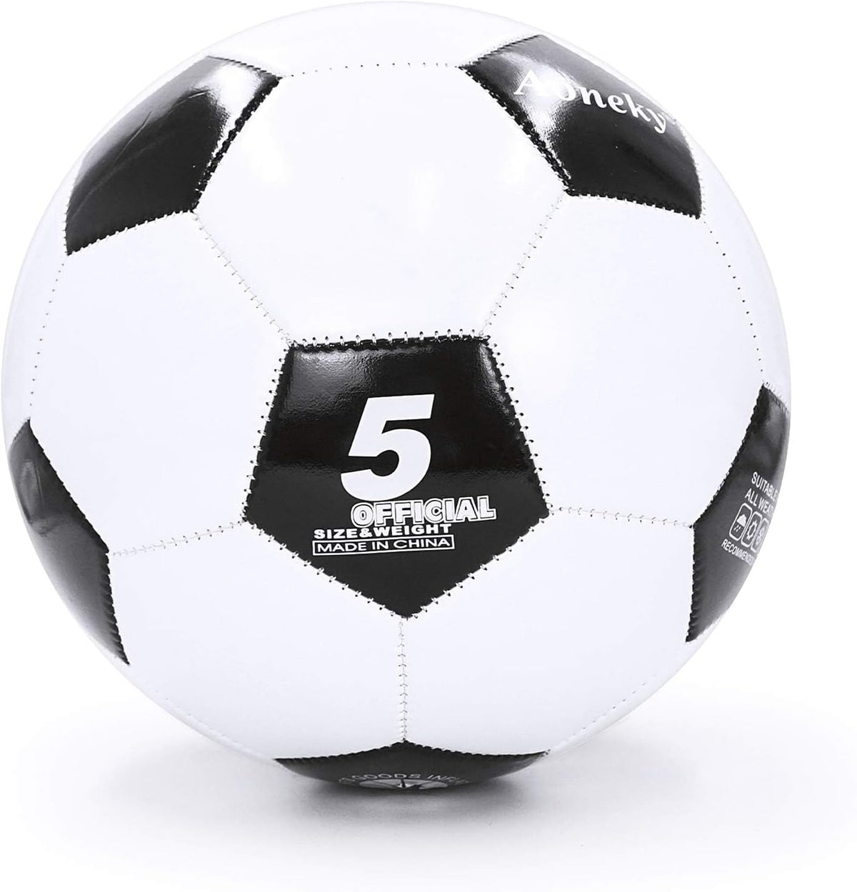 Aoneky Balón de fútbol tradicional de tamaño 5 para adultos, se env...