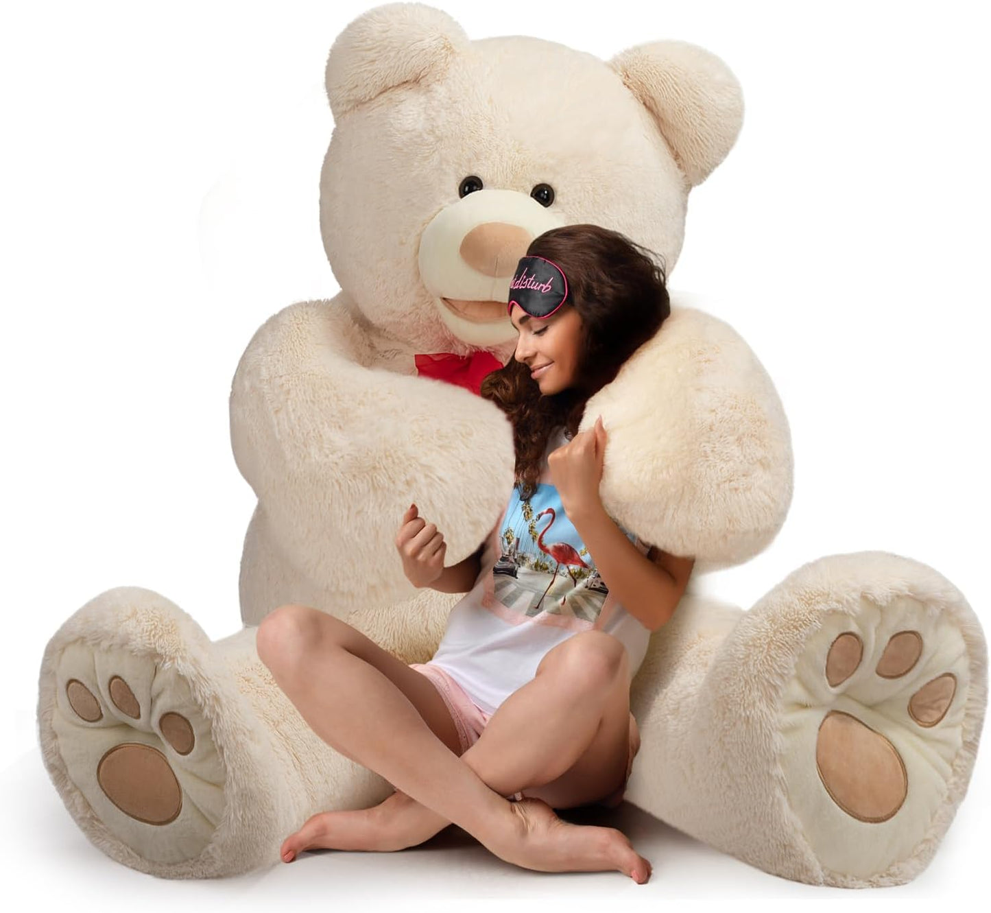 HollyHOME Oso de peluche gigante de 5 pies con huellas grandes, reg...