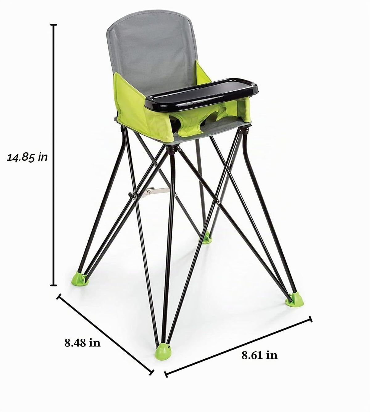 Summer Infant Pop 'n Sit Trona portátil, color verde, trona por...