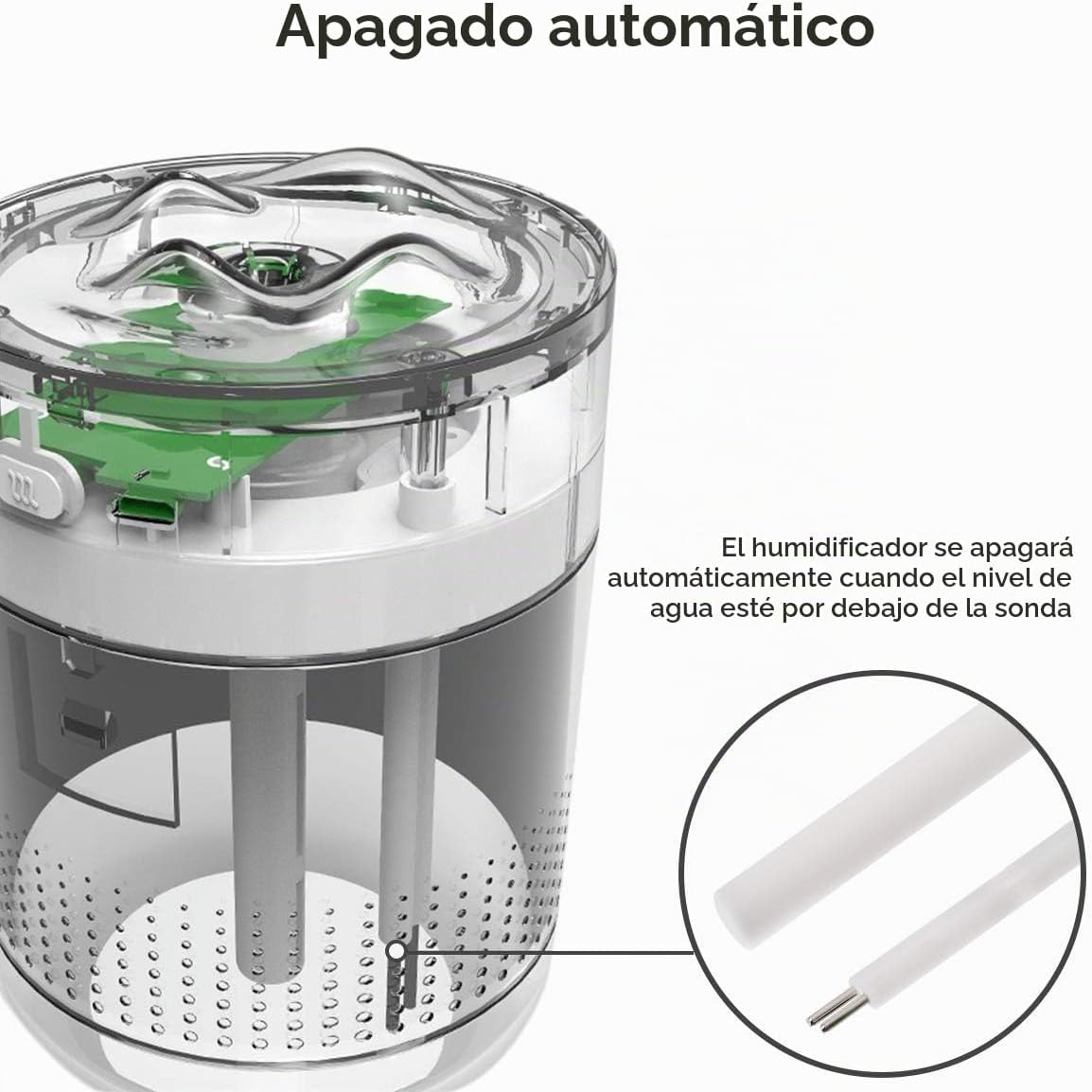 Minihumidificador portátil de niebla fría, 500ml, humidificador de...