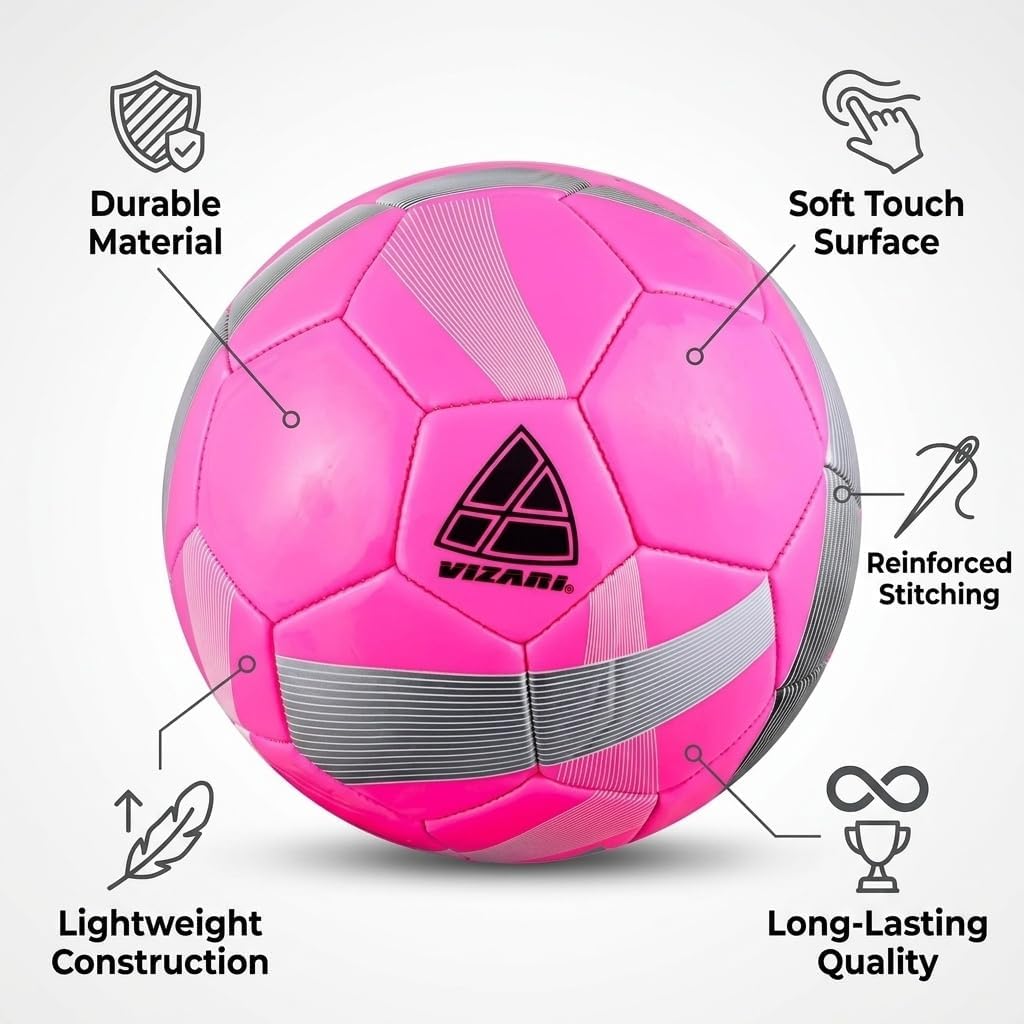 Balón de fútbol Vizari con flores