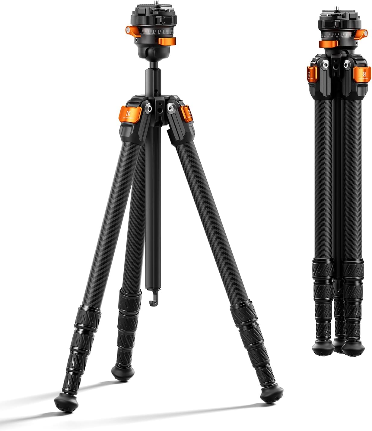 K&amp;F CONCEPT Trípode de viaje de fibra de carbono de 60 pulgadas...