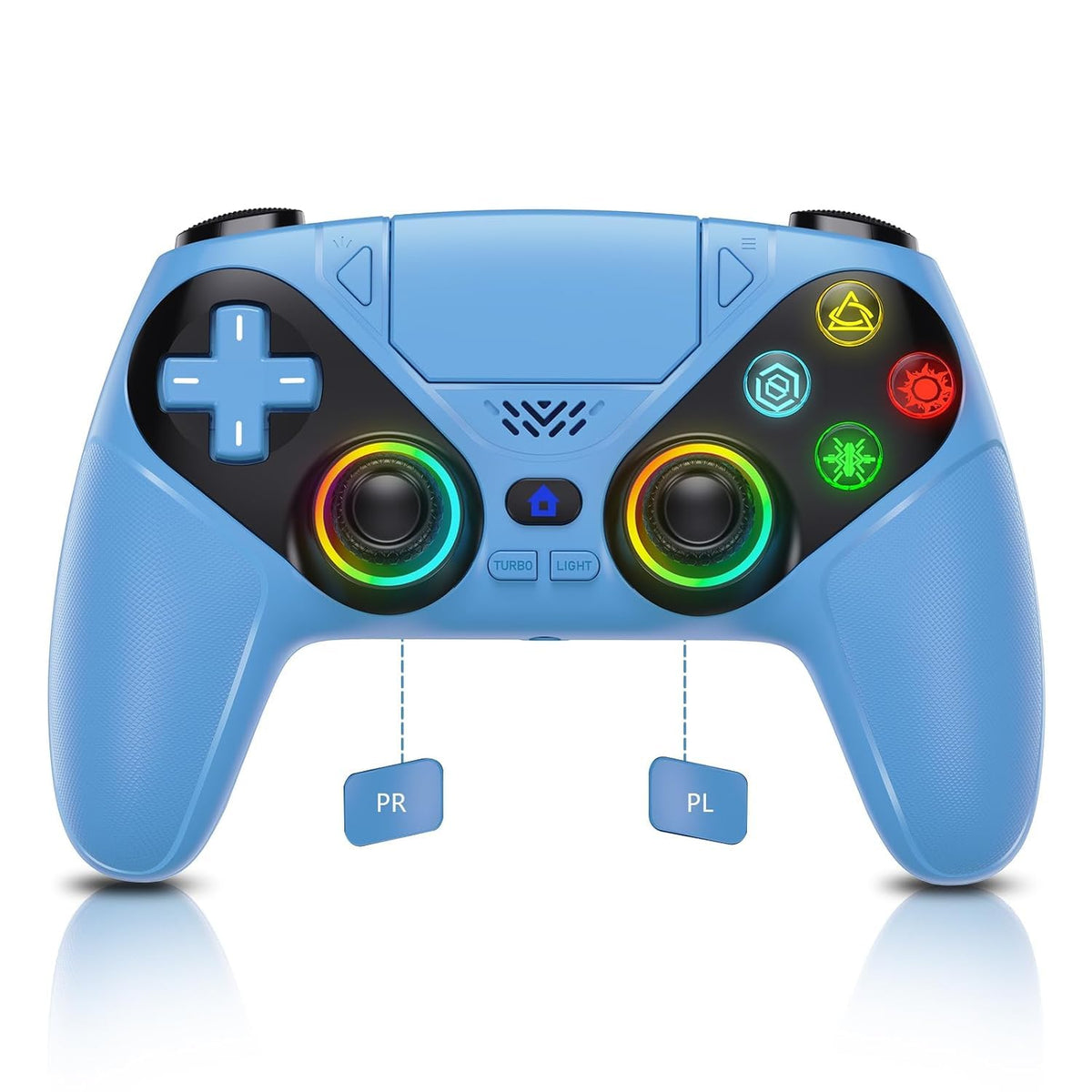 Dinosoo Controlador inalámbrico RGB para PS5\/PlayStation 5 PC, Con...