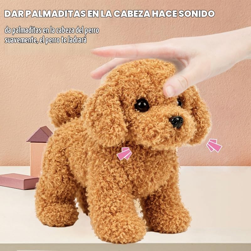 Hopearl Walking Teddy Dog - Juguete electrónico interactivo de pelu...