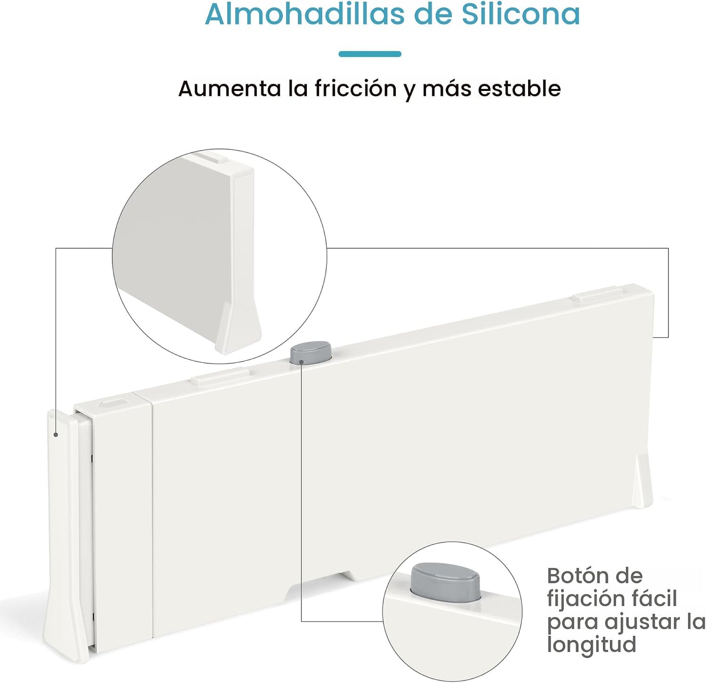 Vtopmart Paquete de 16 Divisores de Cajones para Ropa, 4" de Al...
